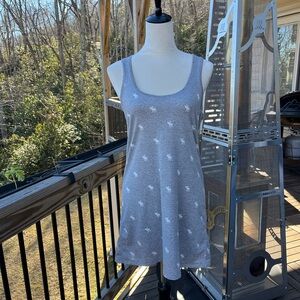 Abercrombie & Fitch Gray Moose Logo T-Shirt Dress